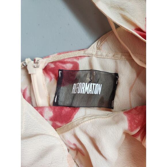 NWD Reformation Dima Maxi Dress Gown Size 2 Naples Floral #2G503 - Picture 10 of 13